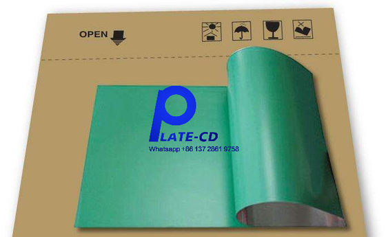 grüne/blaue Ende-CTCP Platte Aluminium-UVstärke ctp-Platte 0.15-0.3mm