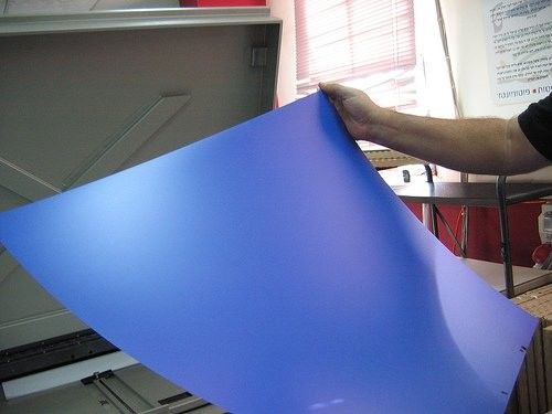 0.3mm dicke CTP-Thermalplatte aus blauem Aluminium für den Farbdruck