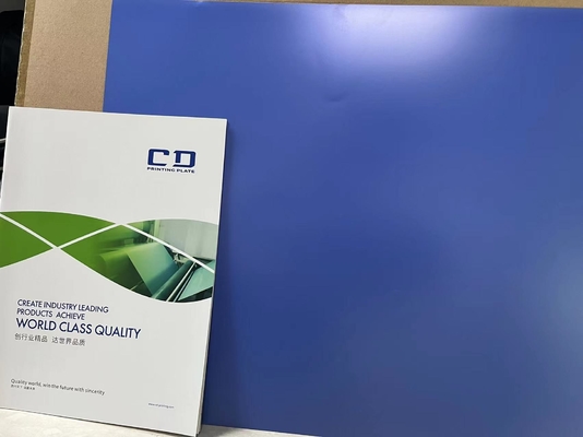 0.15-0.30mm CTP Druckplatte Blau Einfachmantel 18 Monate Haltbarkeit